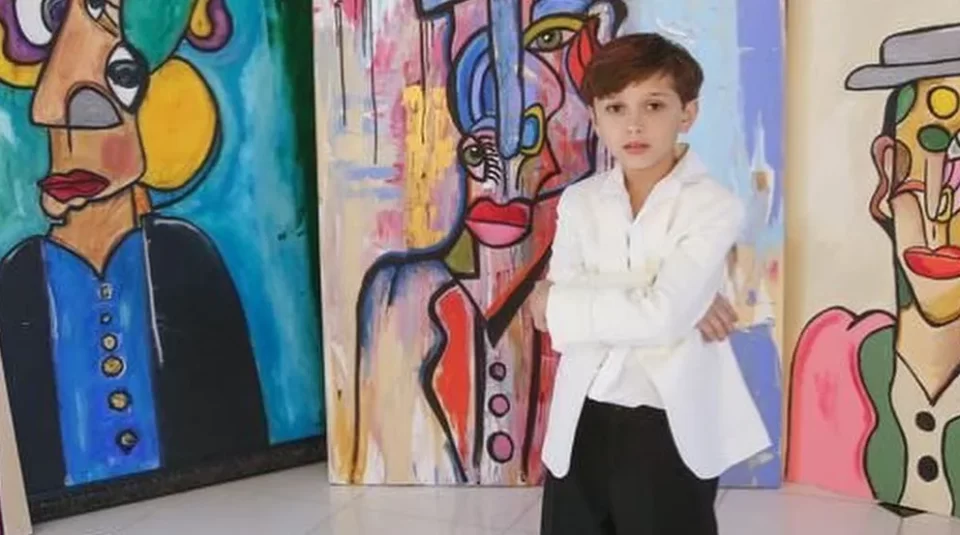 Andrés Valencia, el niño de 10 años que se convirtió en la sensación del Miami Art Week