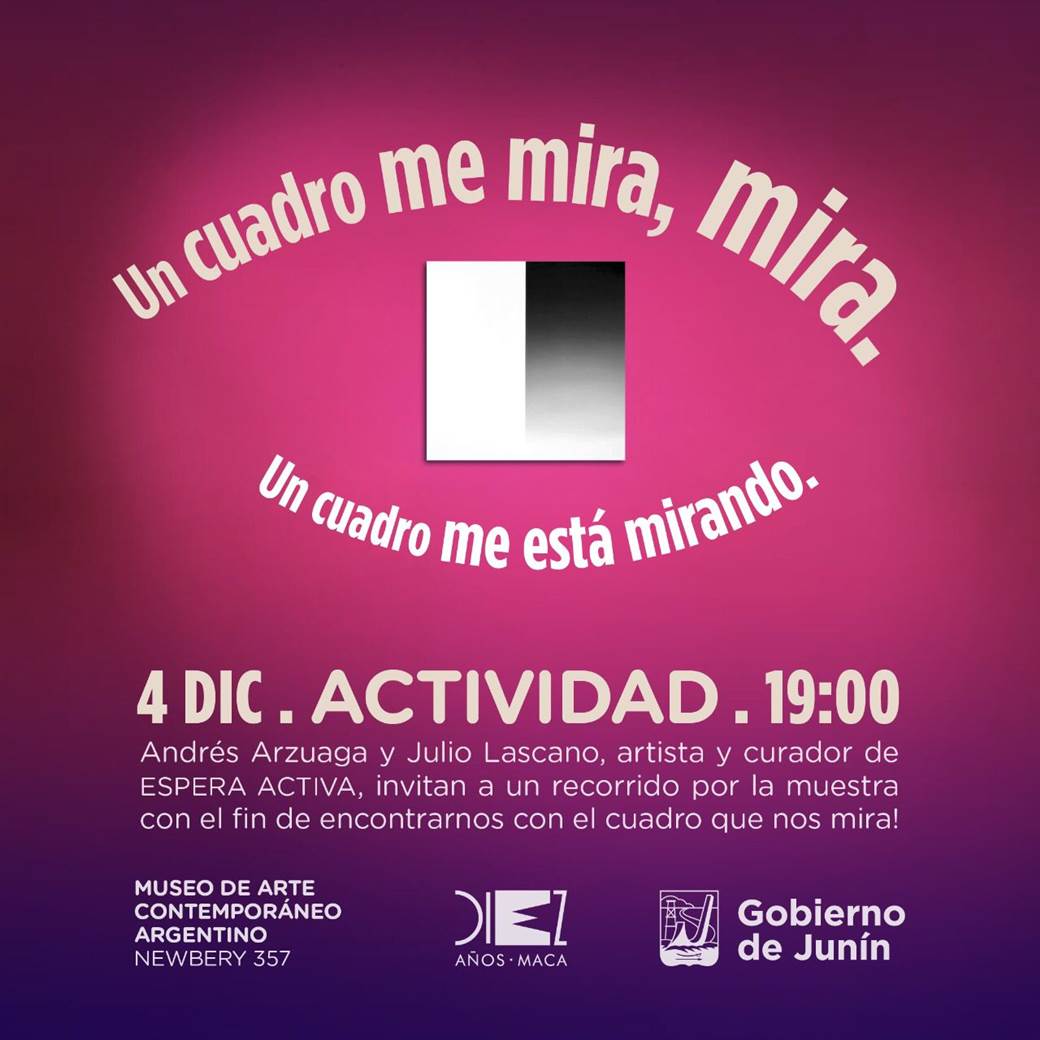 Invitan a participar de un recorrido especial por la exposición “Espera Activa”