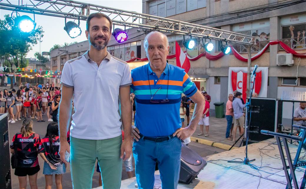 Petrecca participó de los festejos por los 100 años del Club Junín