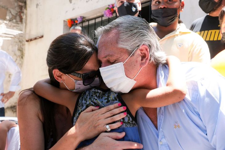 Alberto Fernández visitó un espacio que asiste a personas en situación de vulnerabilidad