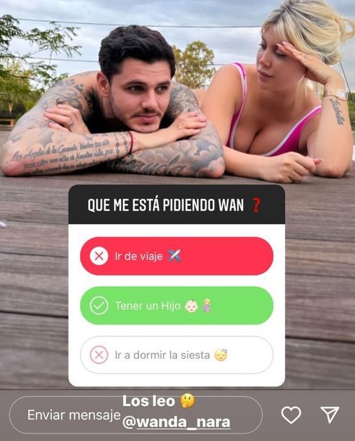 Mauro Icardi reveló el pedido íntimo que le hizo Wanda Nara