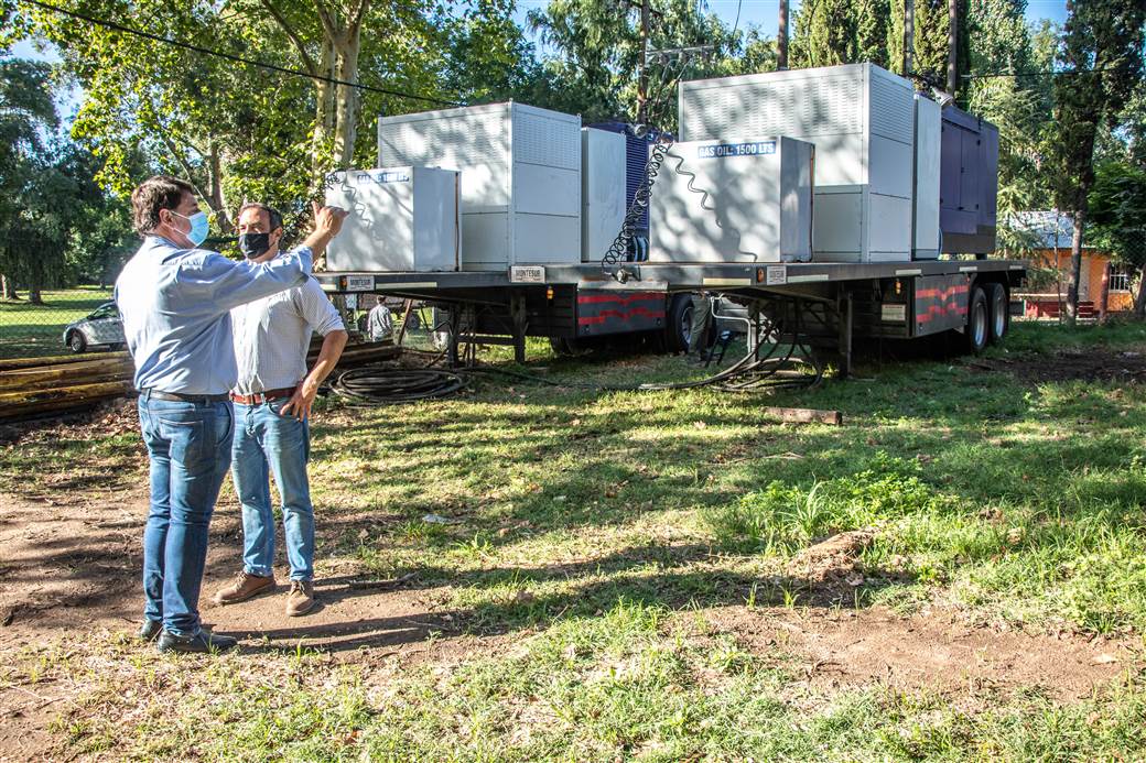 Por solicitud del Municipio la empresa EDEN coloco dos generadores en el Parque Natural Laguna de Gomez