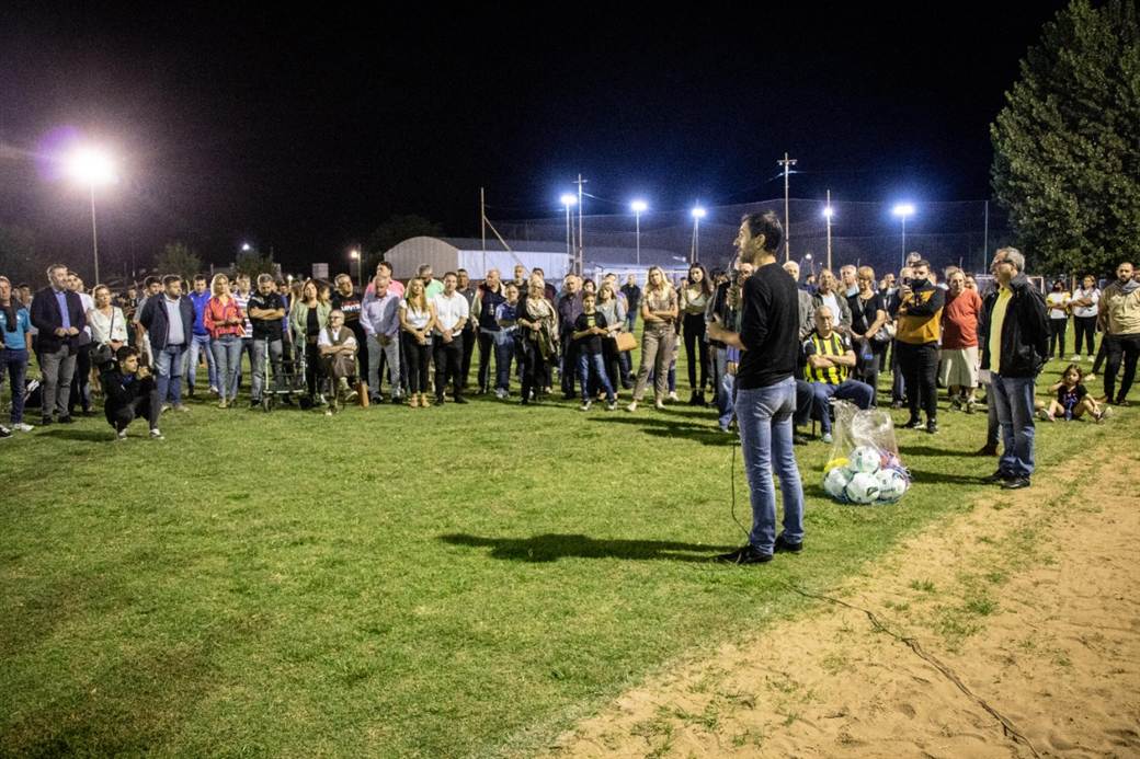 Petrecca acompano al club River Plate en la inauguracion de sus nuevos vestuarios y cabina de transmision