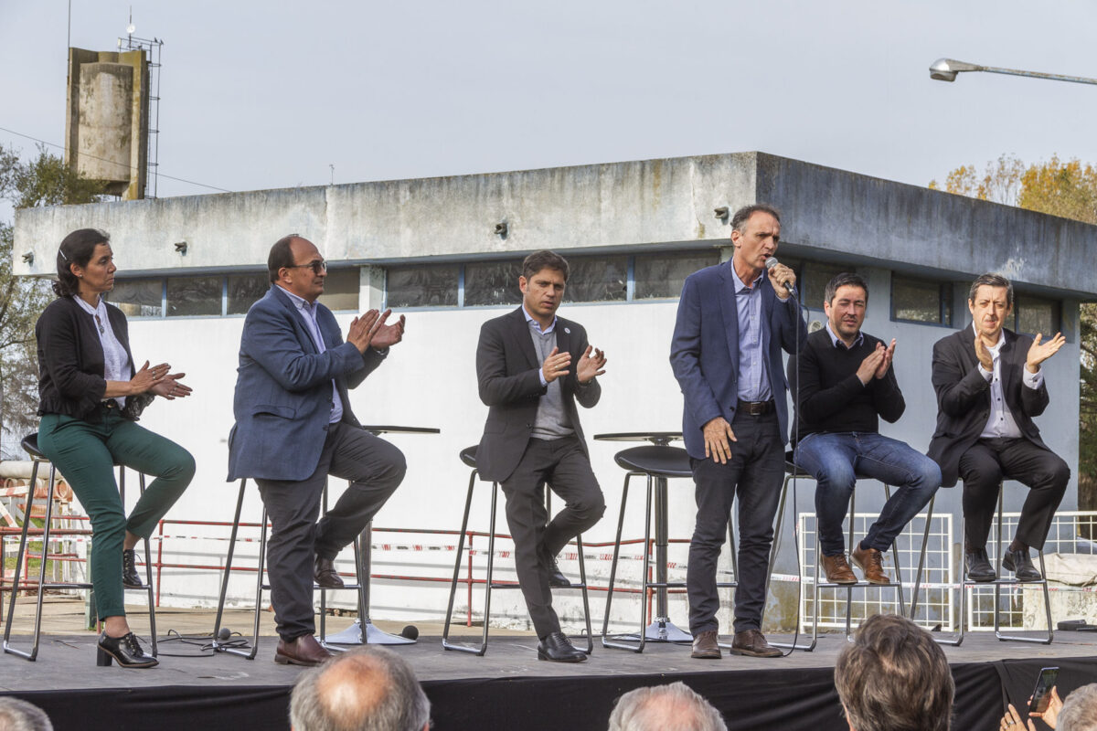 Katopodis y Kicillof pusieron en marcha la Planta de Tratamiento de Efluentes Cloacales scaled