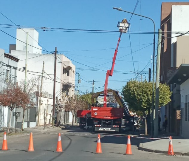 Continuan las obras en Junin 1