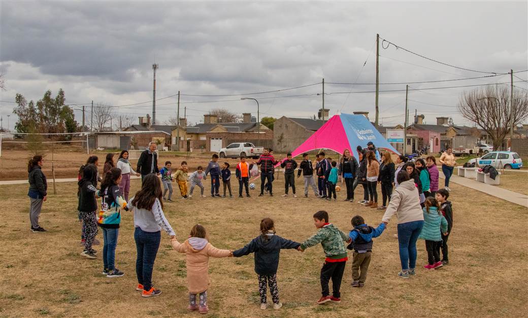 Los chicos del Hogar Feliz disfrutaron de una jornada de juegos y actividades por el Dia del Nino 2