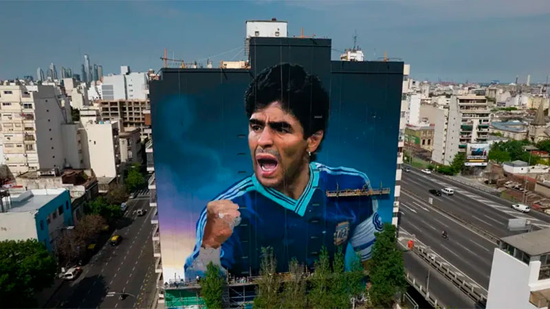 mural maradona