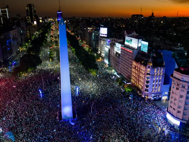 festejos en el obelisco