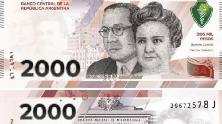 billetes de 2.000 pesos