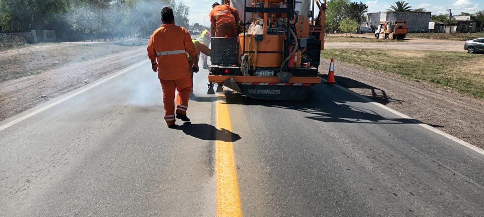 a finales del ano pasado vialidad nacional completo trabajos de demarcacion horizontal sobre la rn 188 scaled