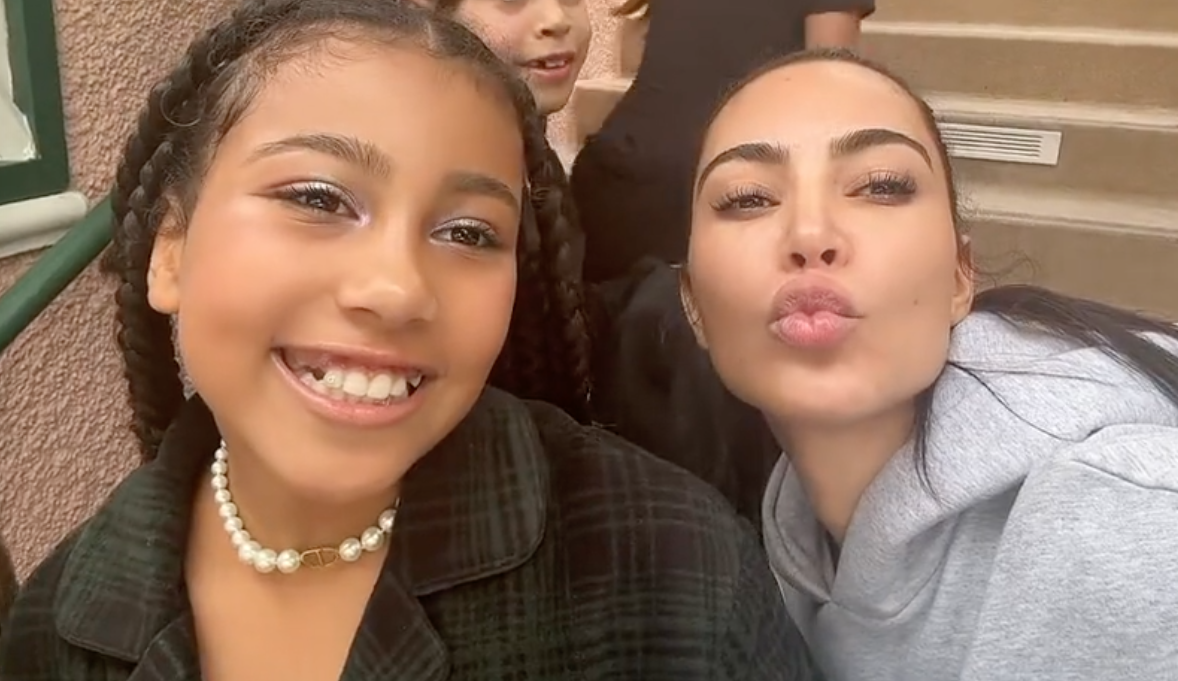 kim kardashian e hija