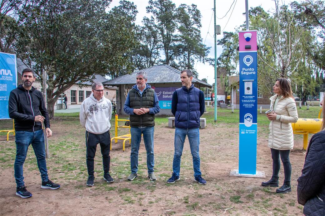 seguridad punto seguro en el parque