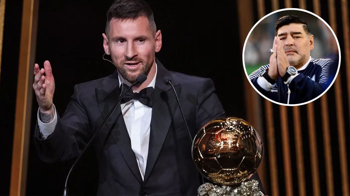 messi balon de oro maradona