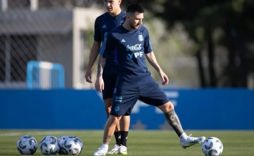 messi entrena