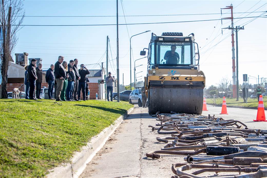 seguridad vial compactacion de canos de escape 3