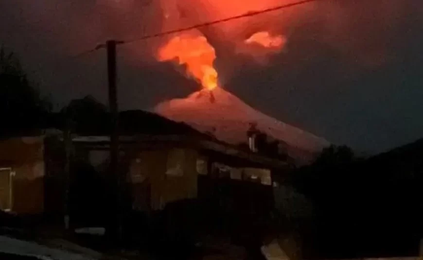 Volcan patagonico Villarrica