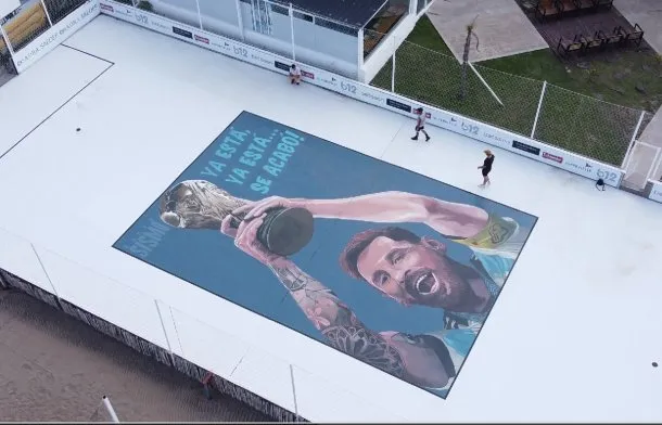 mural messi