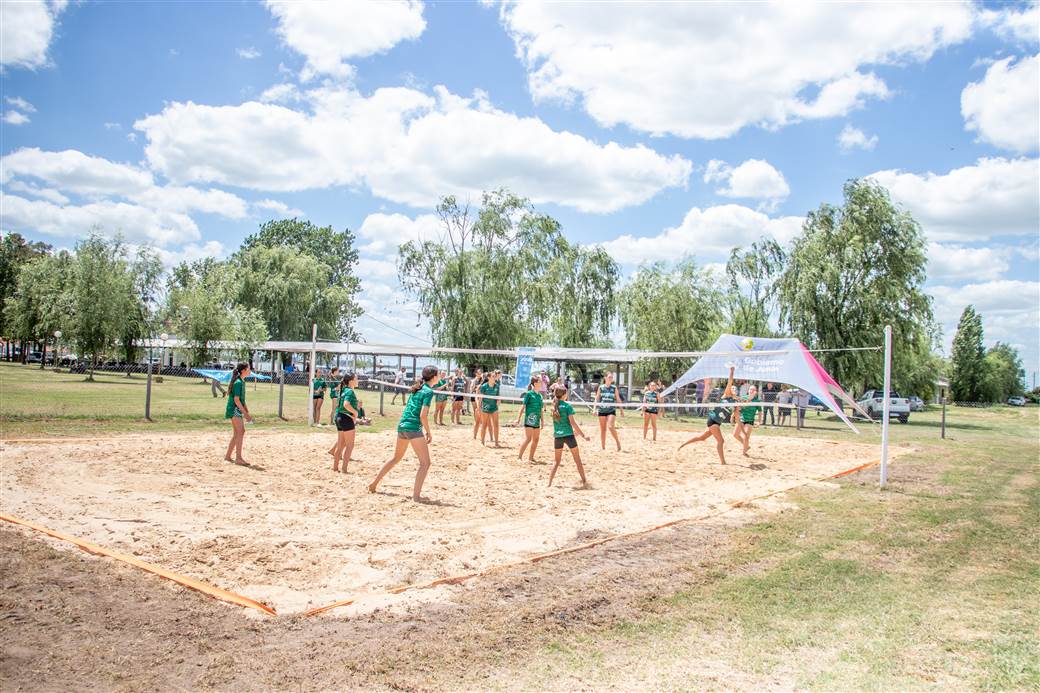 aniversario club de pescadores junin inauguacion cancha beach voley ii