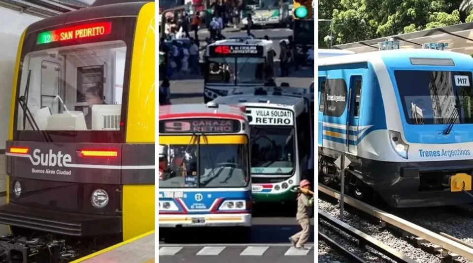 trenes y colectivos