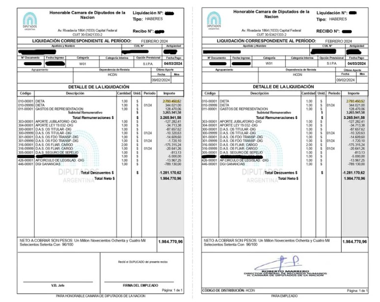 diputados recibo de sueldo