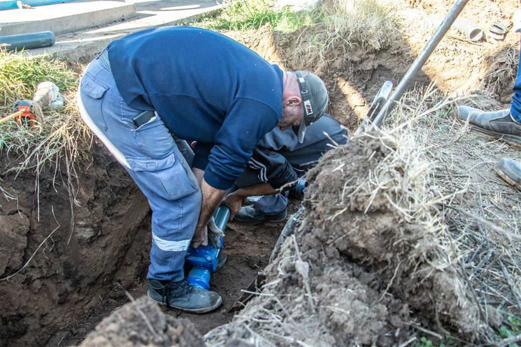 obras sanitarias trabajos en resero norte 3