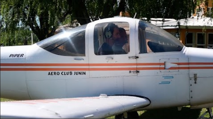 pablo petrecca en avion