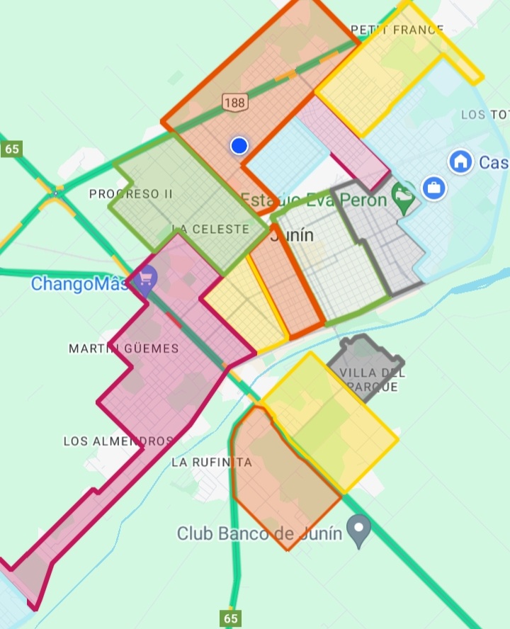 monticulos mapa