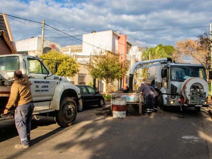 El Municipio sigue interviniendo en distintos sectores de Junín tras las lluvias torrenciales 7 trabajos en la ciudad post temporal 2