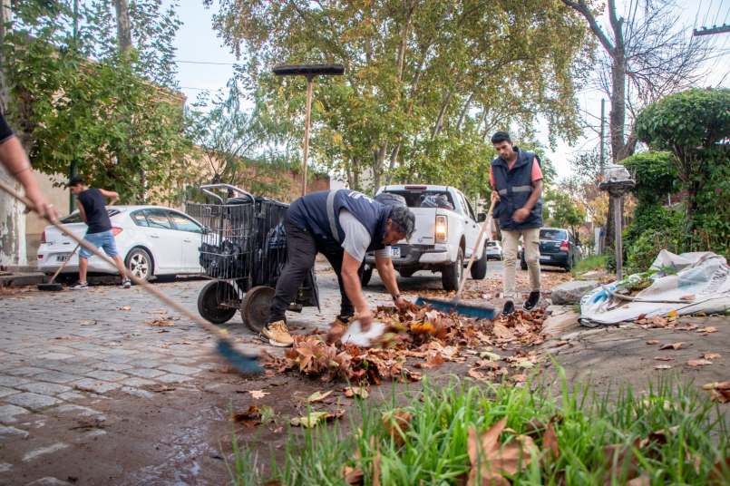 Ante la continuidad del alerta por fuertes tormentas, el Municipio de Junín sigue con las tareas preventivas 2 trabajos inundaciones5