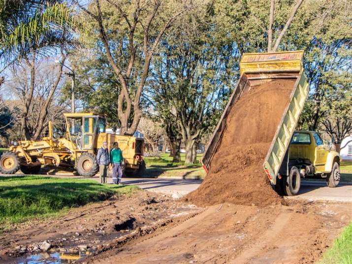 Tras las lluvias torrenciales, intenso despliegue de las cuadrillas municipales en todo Junín 8 trabajos pos temporal domingo 3