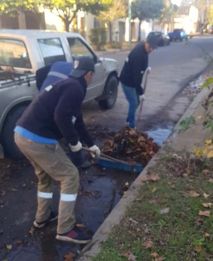 Tras las lluvias torrenciales, intenso despliegue de las cuadrillas municipales en todo Junín 7 trabajos pos temporal domingo 7